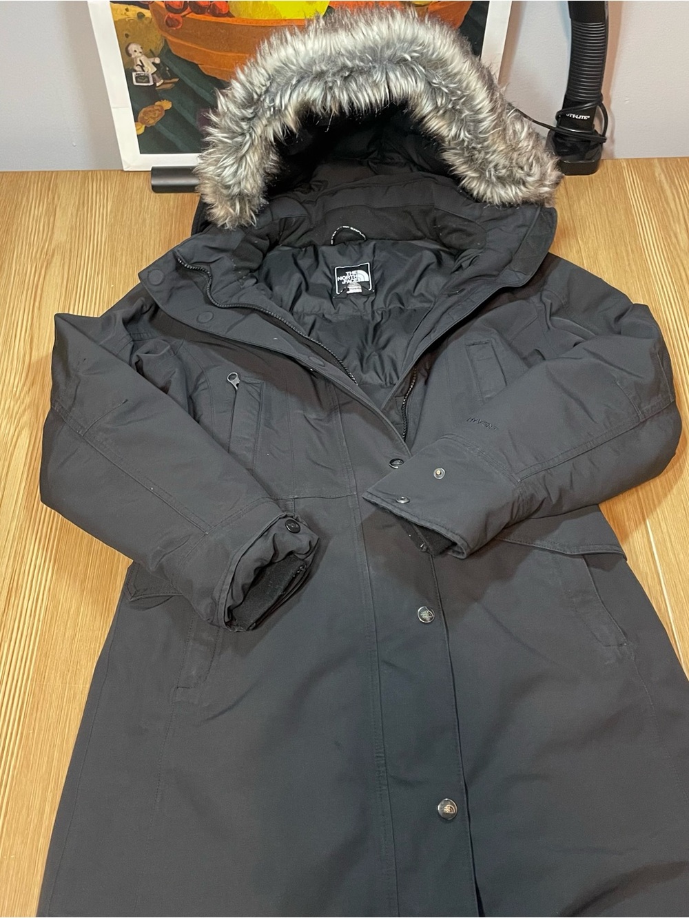 The North Face Womens Small Brooklyn Parka Jacket HyVent Down